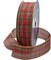 Wired Traditional Clarkston Tartan Plaid Christmas Waterproof Ribbon, Floral & Craft Decor - 2.5" (#40) - 25 Yd (75') - Gold Edge